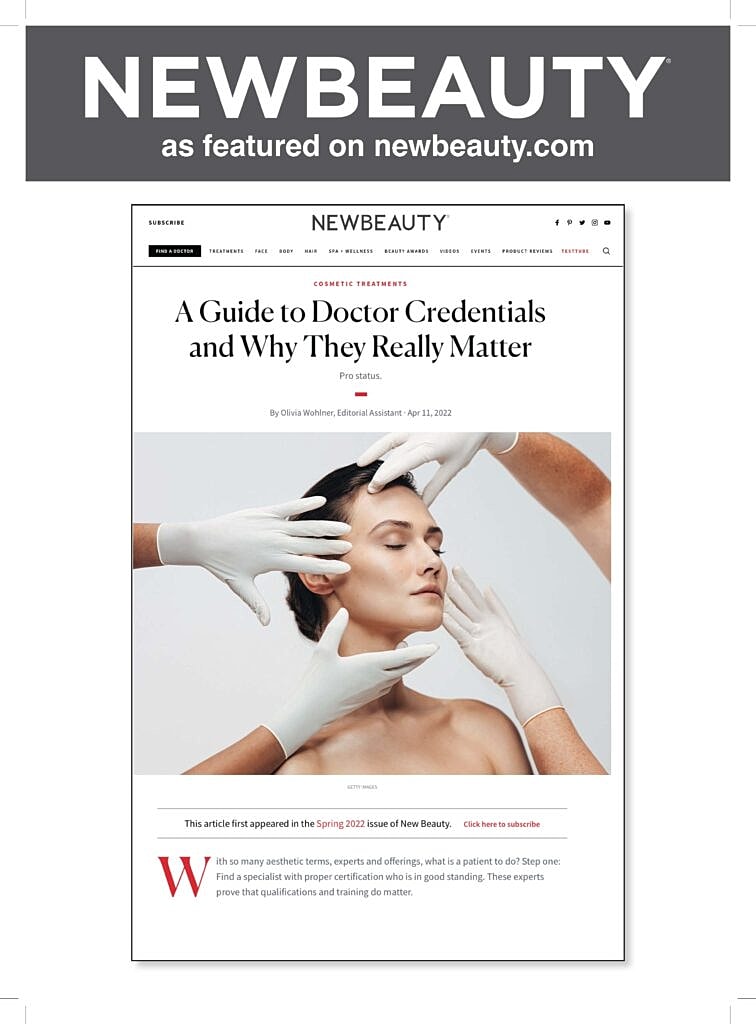 Guide to doctor credentials and aesthetic treatments.