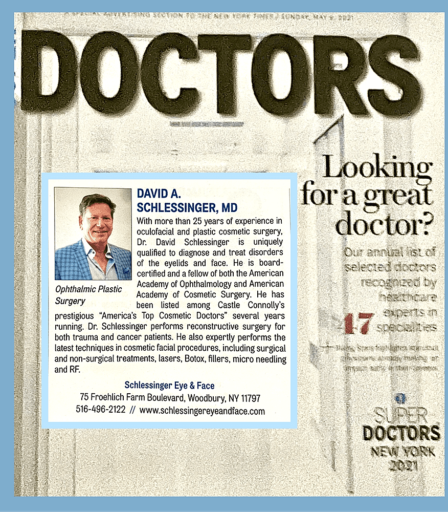 Doctor advertisement featuring David A. Schlessinger, MD.