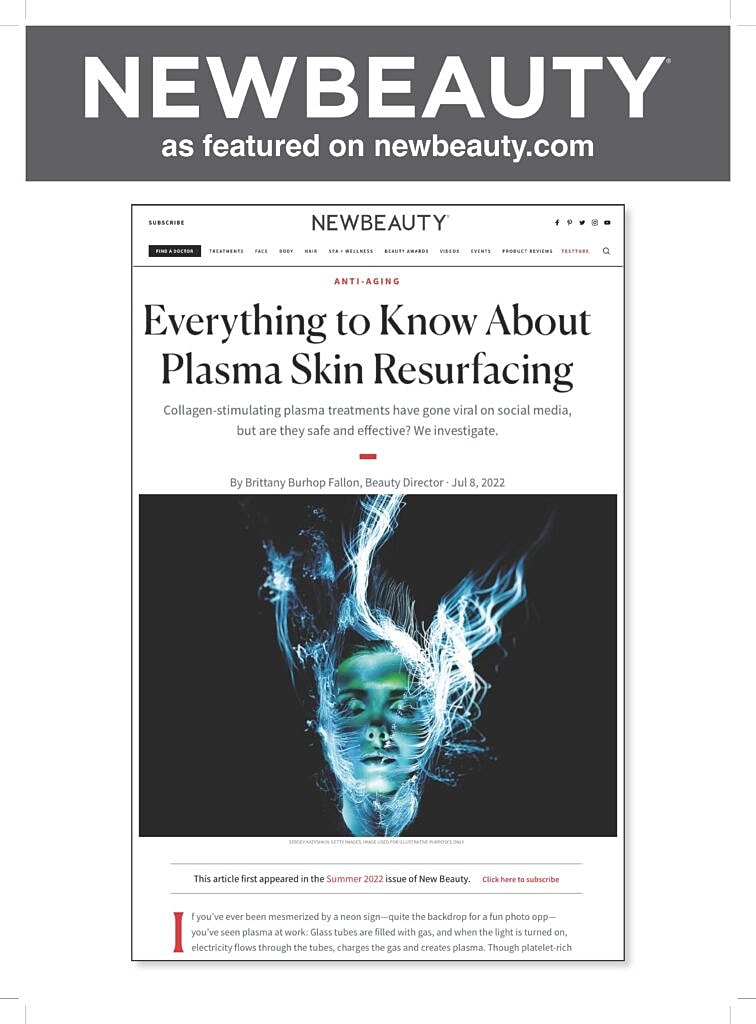 Article on plasma skin resurfacing benefits and safety.