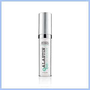 Alastin skincare product in a sleek bottle.
