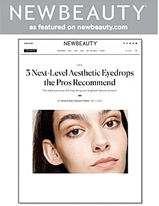 Article on recommended aesthetic eyedrops.
