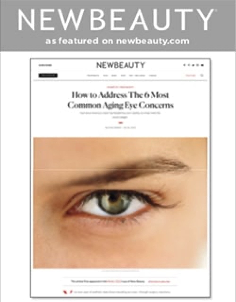 NewBeauty article on aging eye concerns
