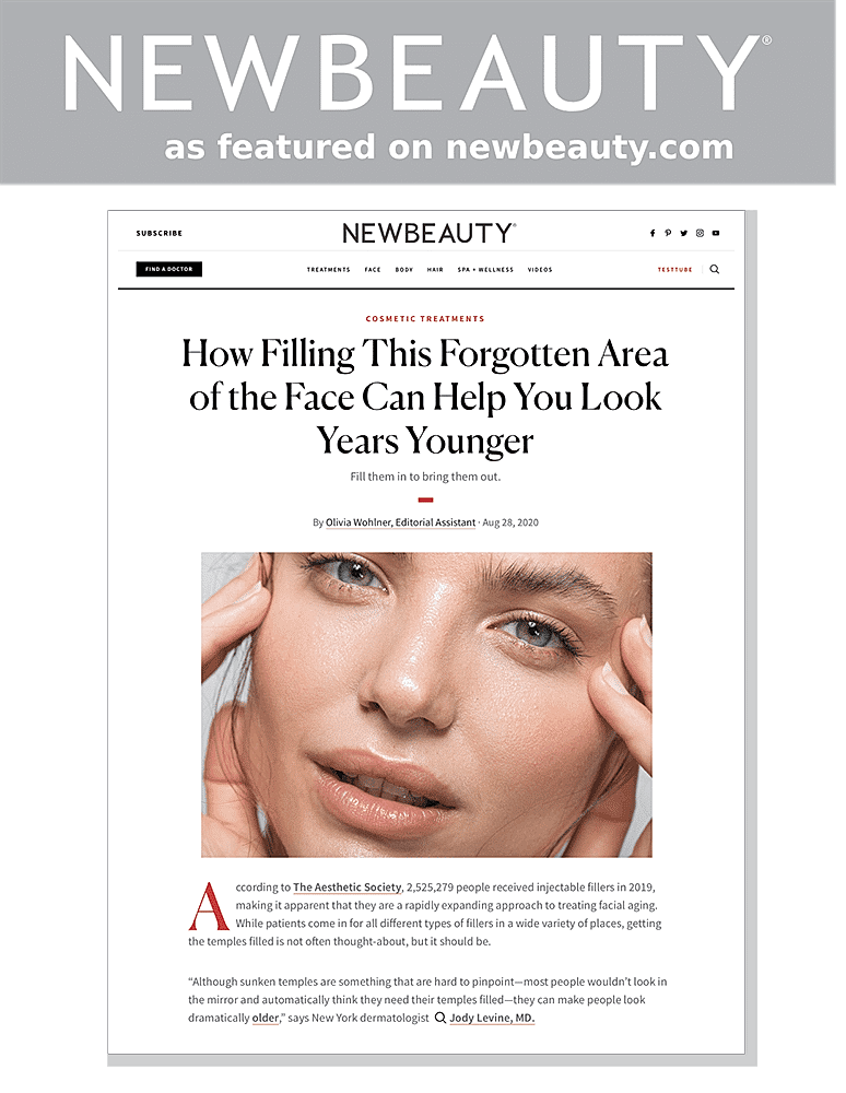 Facial beauty treatment article highlighting fillers.