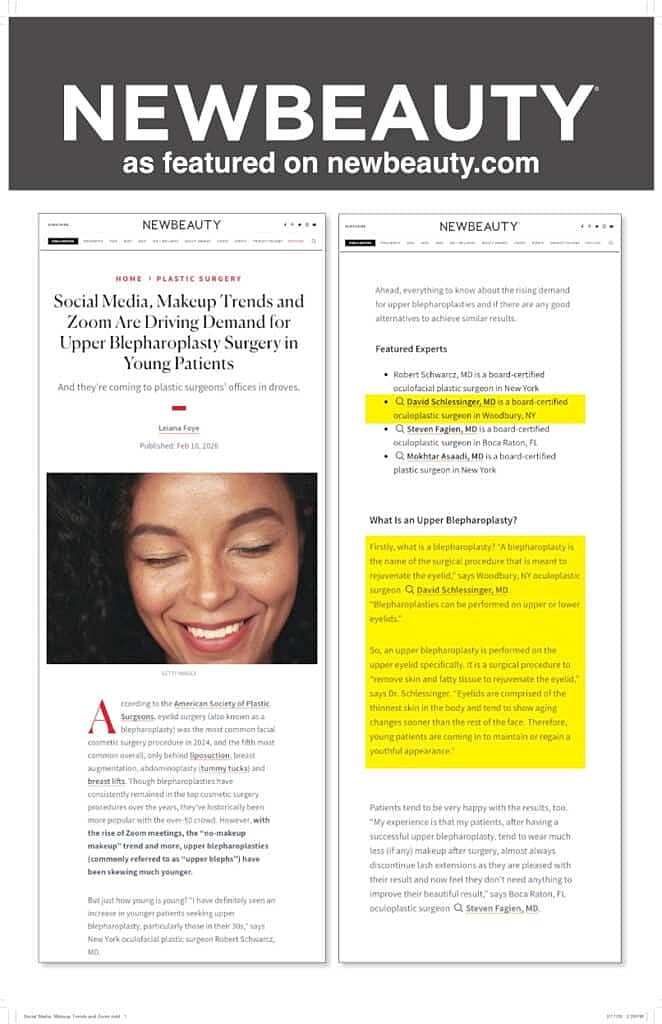 Article on upper blepharoplasty surgery trends.