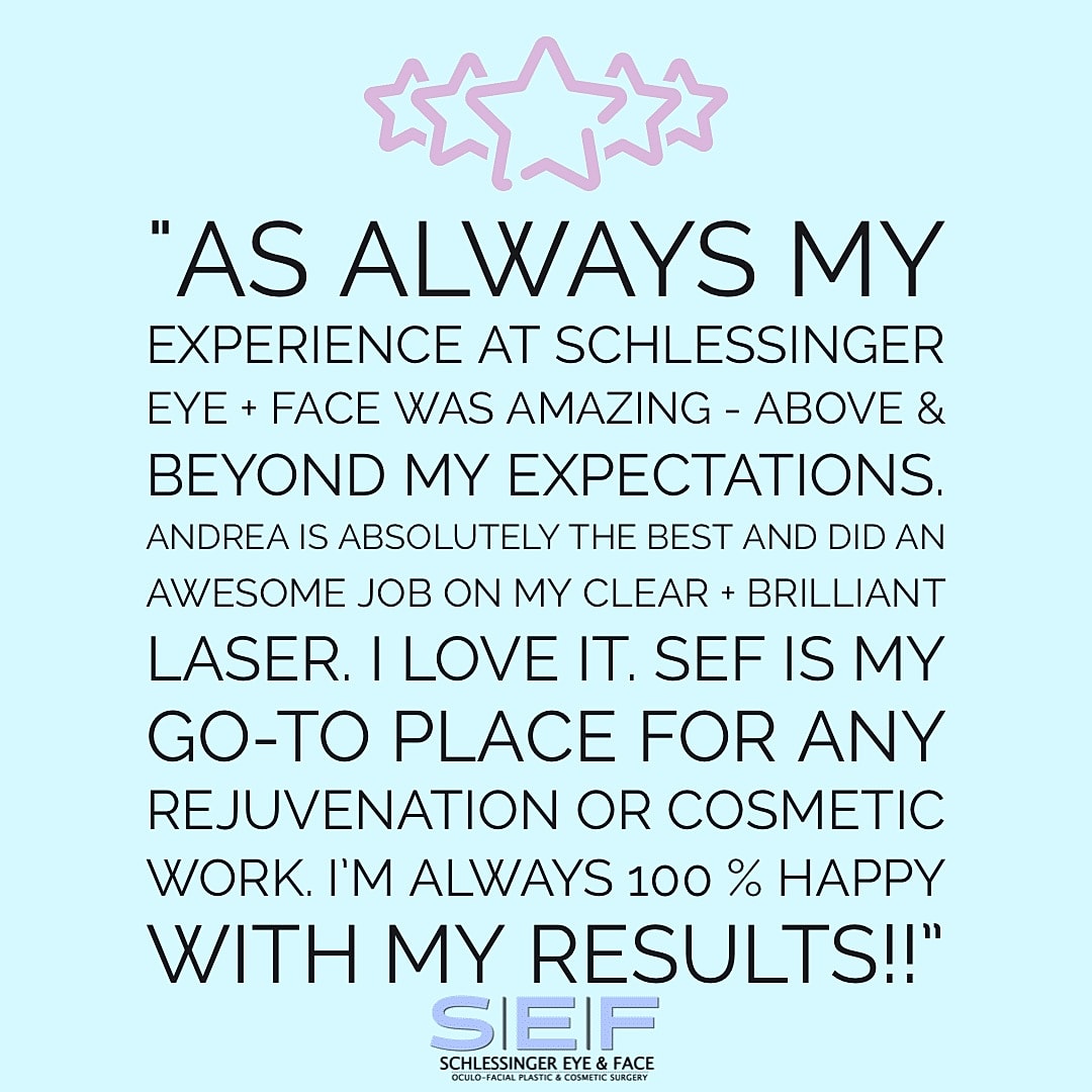 Schlessinger Eye & Face Testimonial