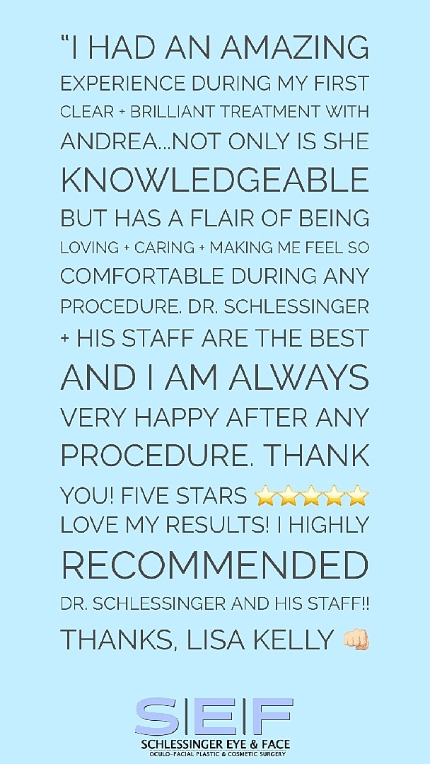 Schlessinger Eye & Face Testimonial