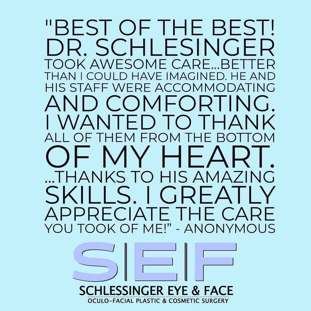 Schlessinger Eye & Face Testimonial