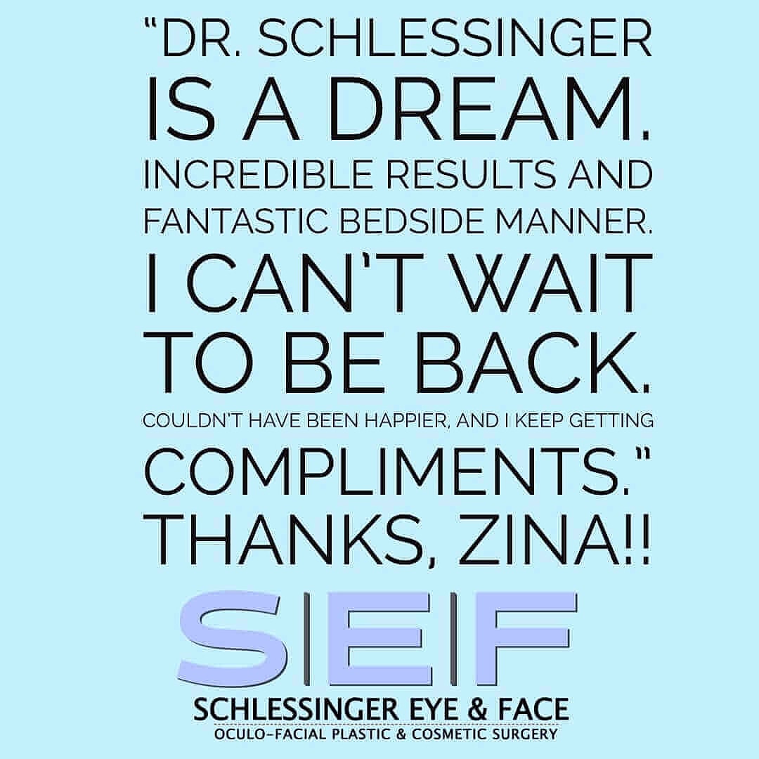 Schlessinger Eye & Face Testimonial
