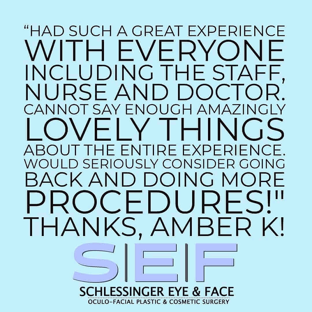 Schlessinger Eye & Face Testimonial
