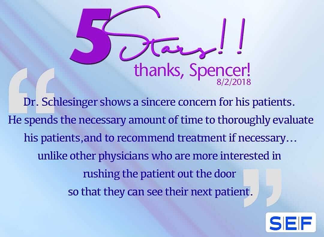Schlessinger Eye & Face Testimonial