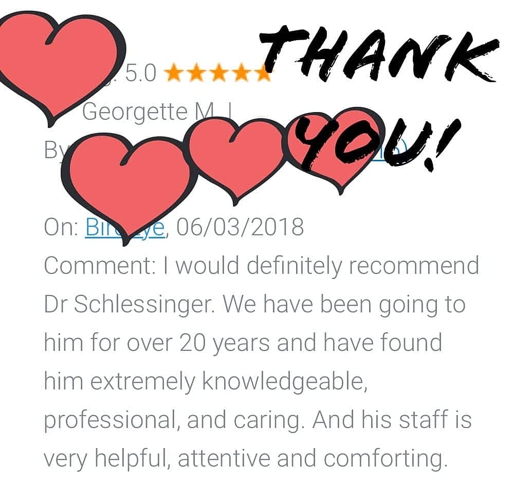 Schlessinger Eye & Face Testimonial