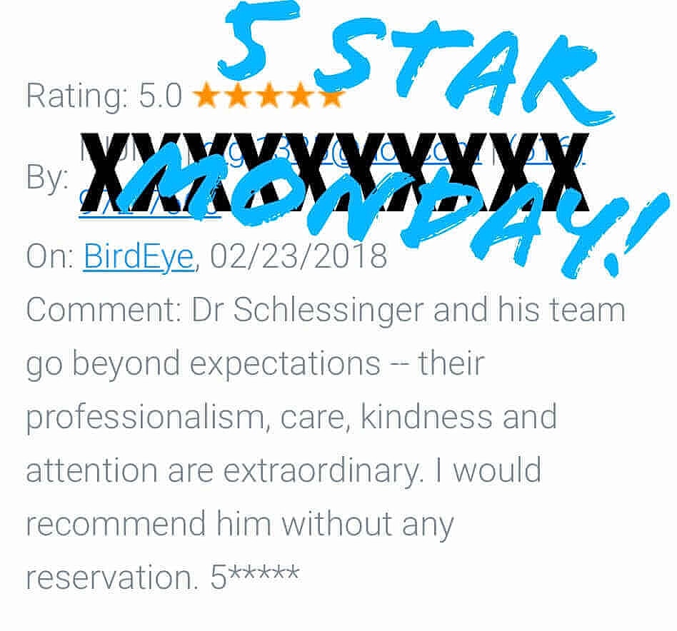 Schlessinger Eye & Face Testimonial