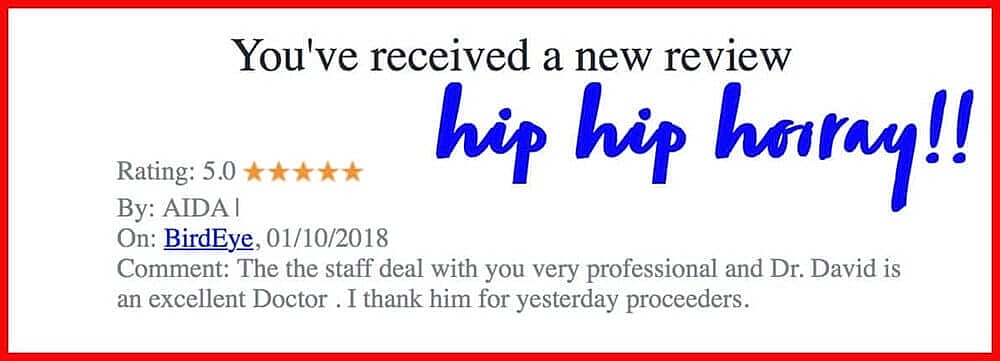 Schlessinger Eye & Face Testimonial
