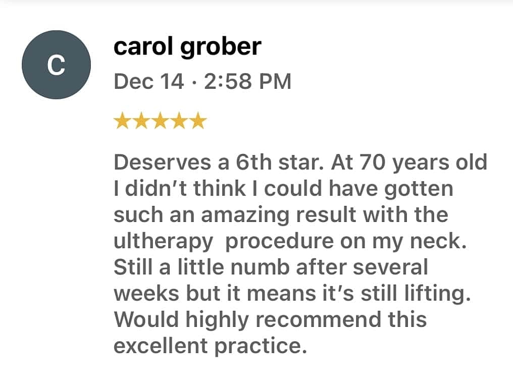 Schlessinger Eye & Face Testimonial
