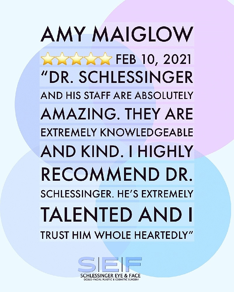 Schlessinger Eye & Face Testimonial