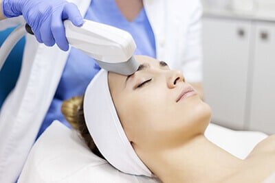 Woman having IPL Skin Treatment