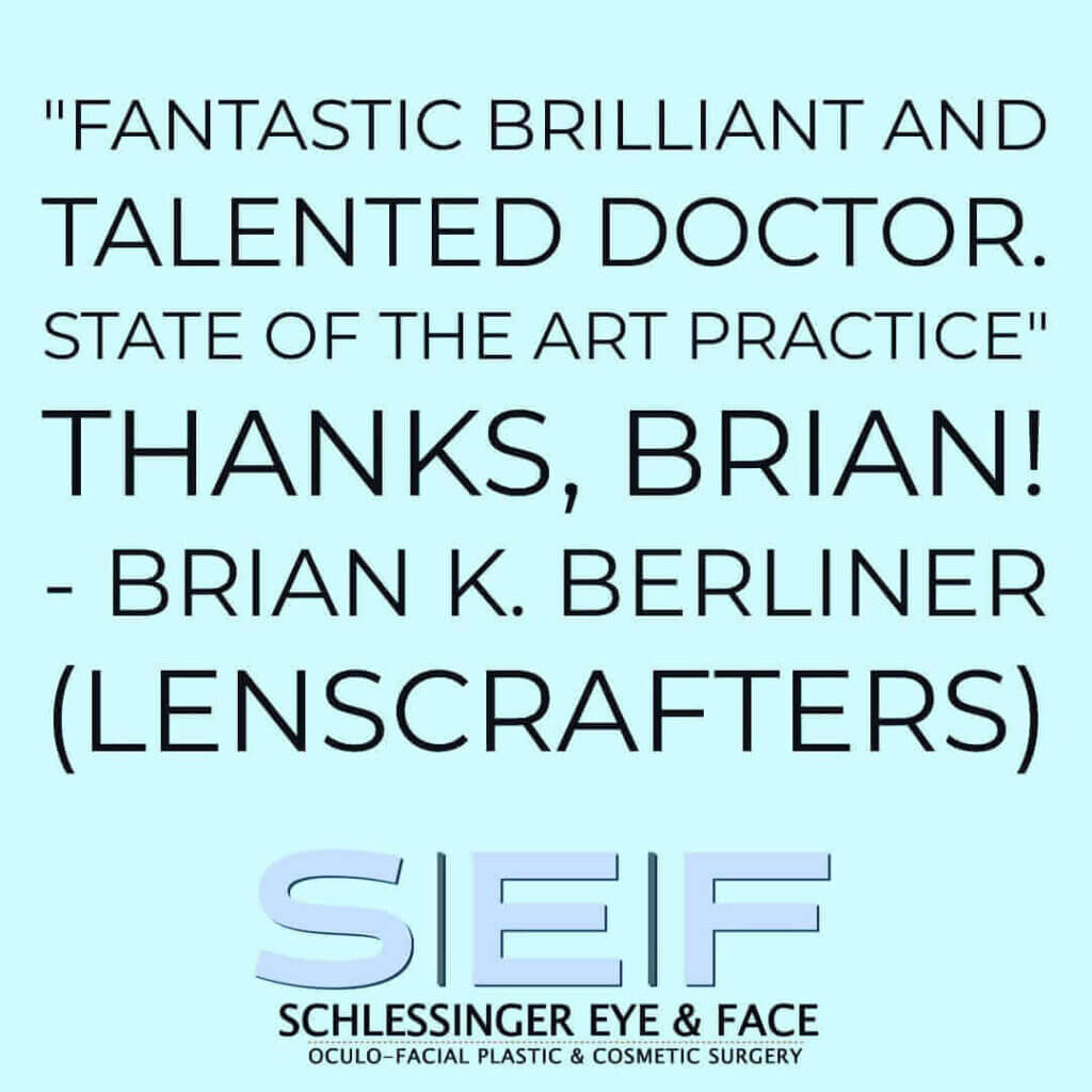 Schlessinger Eye & Face Testimonial