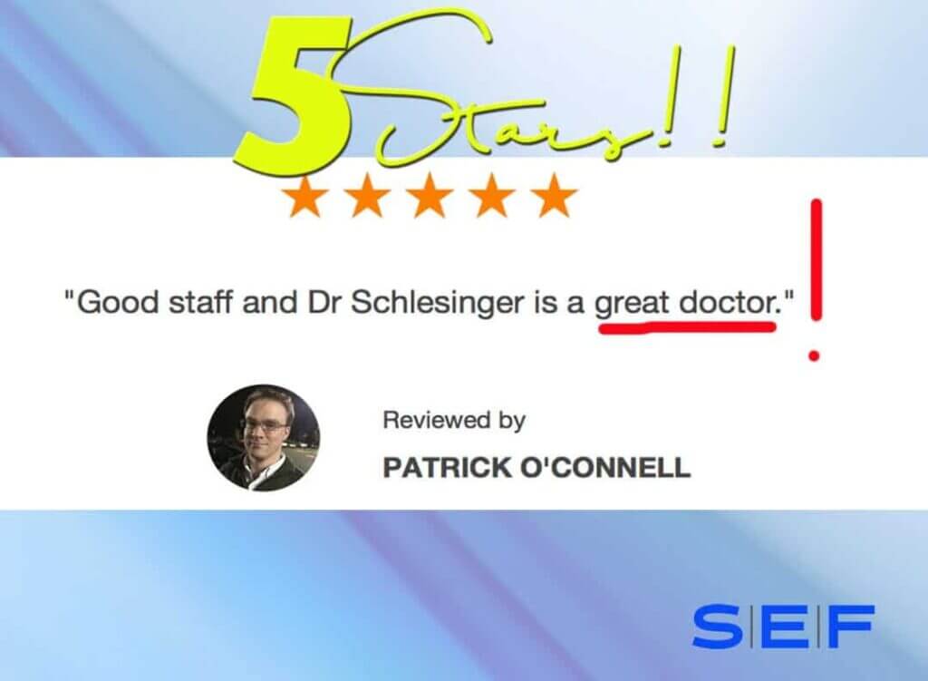 Schlessinger Eye & Face Testimonial