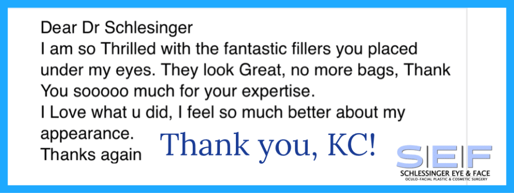 Schlessinger Eye & Face Testimonial